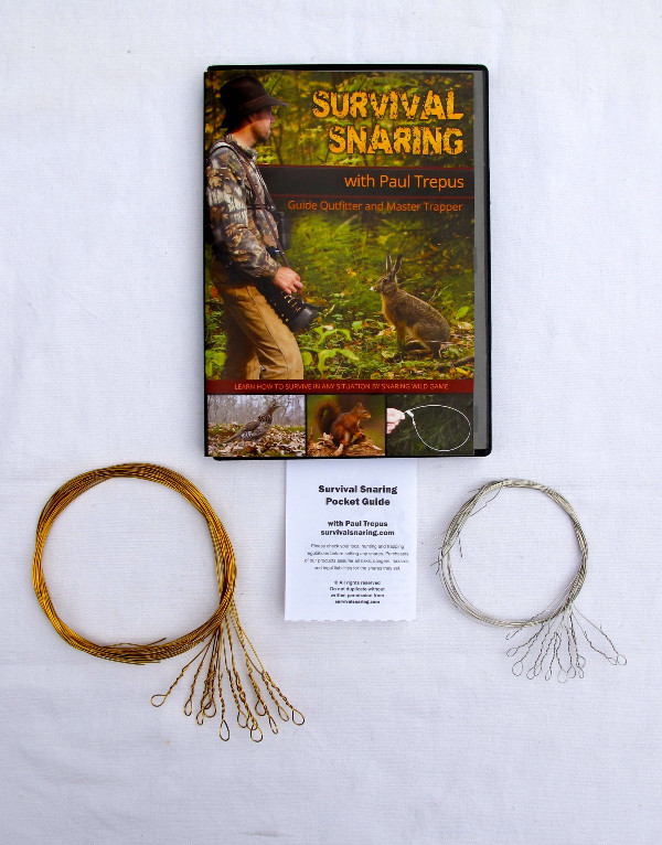 Kit 1 Survival Snaring DVD with Small Game Wire Snares and Pocket Guide