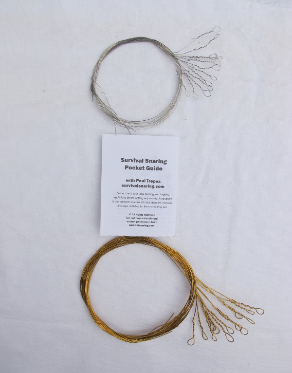 Survival Snaring Small game wire snare kit - survival snares